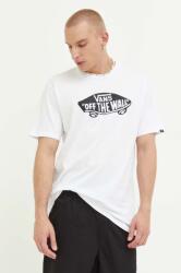 Vans tricou din bumbac culoarea alb, cu imprimeu 9BYX-TSM0RR_00X (VN00004XYB21)