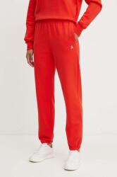 Patrizia Pepe pantaloni de trening din bumbac culoarea rosu, neted, 8P0618 J079 9BYH-SPD019_33X