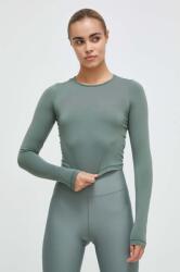 Casall longsleeve de yoga culoarea verde PPYX-BUD0AA_97X (21168)