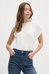 Pepe Jeans tricou din bumbac FLEURINE femei, culoarea bej, PL505960 9BYH-TSD0P3_01X