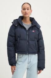 Tommy Jeans geaca de puf femei, culoarea albastru marin, de iarna, DW0DW18609 9BYH-KUD06S_59X (DW0DW18609)