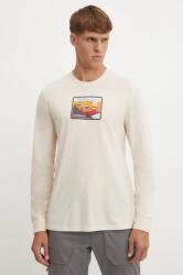 Smartwool longsleeve sport Gondola Ride culoarea bej, cu imprimeu, SW002600 9BYH-BUM06P_80X (SW002600)