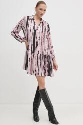 Sandro Ferrone rochie culoarea roz, mini, evazată, SFS32YBEMATTIA 9BYH-SUD1S7_03X (SFS32YBEMATTIA)