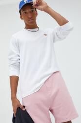 Dickies longsleeve din bumbac culoarea alb, uni DK0A4Y4RWHX1-WHITE 9BYY-BUM02G_00X