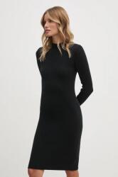 Calvin Klein rochie din lana culoarea negru, mini, mulata, K20K207499 9BYH-SUD1A0_99X (K20K207499)