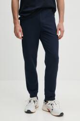 Paul&Shark pantaloni de trening barbati, culoarea albastru marin, neted PPYX-SPM034_59X