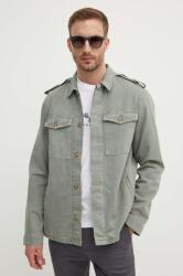 Pepe Jeans geacă din denim EATON COLOUR FIELD JACKET bărbați, culoarea verde, de tranziție, PM403000 9BYH-KUM05R_81X (PM403000)