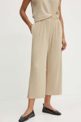 Max Mara Leisure pantaloni femei, culoarea bej, fason culottes, high waist, 2426786027600 9BYH-SPD07N_80X