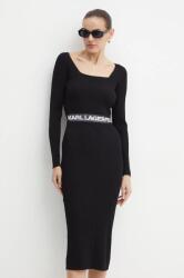 KARL LAGERFELD rochie culoarea negru, mini, mulata, 246W1326 9BYH-SUD1MA_99X