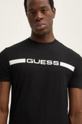 Guess tricou JOE barbati, culoarea negru, cu imprimeu, U4BM01. K6YW1 9BYH-TSM1A7_99X