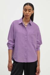 Marc O'Polo camasa de in DENIM culoarea violet, cu guler clasic, relaxed, 5000005030 PPYH-KDD0LC_45X