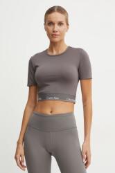 Calvin Klein Performance tricou de antrenament culoarea gri PPYH-TSD1GB_90X