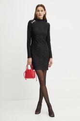 GUESS rochie ELIZABETH culoarea negru, mini, mulata, W4BK15 KCGJ2 9BYH-SUD14I_99X (W4BK15.KCGJ2)