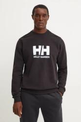 Helly Hansen hanorac de bumbac HH LOGO barbati, culoarea negru, cu imprimeu, 30395 9BYH-BLM17L_99X (30395)