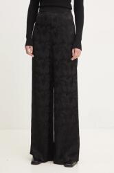 Answear Lab pantaloni femei, culoarea negru, lat, high waist BMYH-SPD03N_99X (1495.5026.tos)