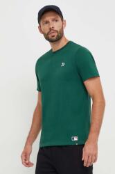 47 brand 47brand tricou din bumbac MLB Oakland Athletics barbati, culoarea verde, neted 9BYX-TSM15J_79X (BB018TEMBRT595543RN)