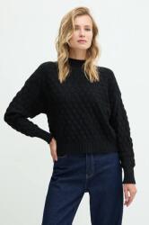 ANSWEAR pulover femei, culoarea negru, light, cu turtleneck BMYH-SWD08F_99X