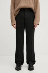 Won Hundred pantaloni din lana culoarea negru, drept, 3216-14221 9BYH-SPM0UU_99X (3216.14221)