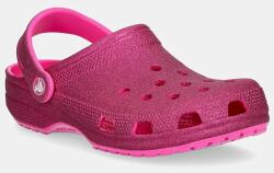 Crocs papuci Classic Glitter Clog femei, culoarea roz, 205942 9BYH-KLD04H_43X (205942.6TW)