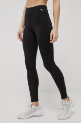 PUMA leggins de antrenament Performance 520313 femei, culoarea negru, neted PPYY-LGD088_99X