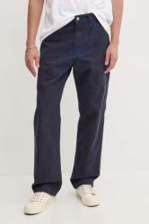 Levi's pantaloni de bumbac culoarea albastru marin, drept, 568 LOOSE STRT 9BYH-SJM073_59X (55849)