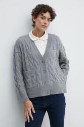 Tommy Hilfiger cardigan din lana culoarea gri, WW0WW43089 9BYH-SWD16N_90X