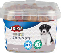 TRIXIE Junior Soft Snack Dots - Puha jutalomfalatok lazaccal kölyökkutyáknak (3 doboz | 3 x 140 g) 420g