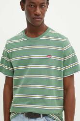 Levi's tricou din bumbac barbati, culoarea verde, neted PPYH-TSM0GZ_77E (56605)