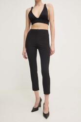 Patrizia Pepe pantaloni femei, culoarea negru, fason tigareta, high waist, 8P0650 A110 9BYH-SPD01G_99X