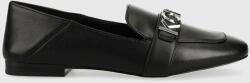 MICHAEL Michael Kors mocasini de piele Madelyn femei, culoarea negru, cu toc plat, 40R3MDFP1L PPYX-OBD0WM_99X (40R3MDFP1L.001)