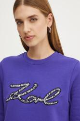 KARL LAGERFELD bluza femei, culoarea violet, cu imprimeu, 246W1812 9BYH-BLD13B_45X (246W1812)