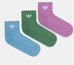 adidas Originals sosete 3-pack femei, culoarea verde, IX5241 9BYH-LGD0B2_77X