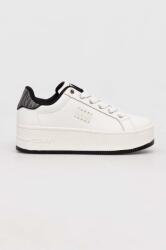 Tommy Hilfiger sneakers din piele TJW FLATFORM ANIMAL PRINT culoarea alb, EN0EN02537 9BYX-OBD38L_00X