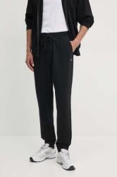 United Colors of Benetton pantaloni de trening din bumbac culoarea negru, neted, 342ZUF01B 9BYH-SPM04T_99X