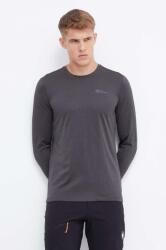 Jack Wolfskin longsleeve sport Sky Thermal culoarea gri, melanj, 1808682 9BYX-BUM06M_41 (1808682)