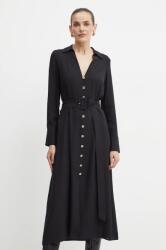 TWINSET rochie culoarea negru, midi, evazată, 242TT2320 9BYH-SUD110_99X (242TT2320)