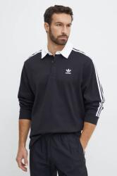 Adidas longsleeve din bumbac Adicolor culoarea negru, cu imprimeu, IZ4806 9BYH-BLM0PJ_99X