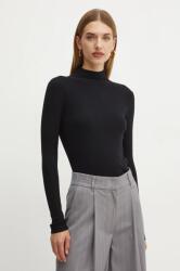 Max Mara pulover de lana femei, culoarea negru, light, cu turtleneck, 2425366052600 9BYH-SWD0IG_99X (2425366052600)