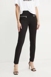 Guess pantaloni GISELE femei, culoarea negru, mulata, high waist, W4BB04 KBJP2 9BYH-LGD06C_99X