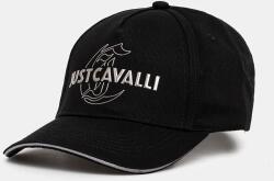 Just Cavalli șapcă de baseball din bumbac culoarea negru, cu imprimeu, 77QAZK50 ZG318 9BYH-CAM02D_99A (77QAZK50.ZG318)