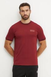 EA7 Emporio Armani tricou de antrenament culoarea bordo, cu imprimeu, PJRGZ. 6DPT18 9BYH-TSM0EA_83X