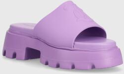 Juicy Couture papuci BABY TRACK femei, culoarea violet, cu platforma, JCFSAN222042 PPYH-KLD11G_04X (JCFSAN222042)