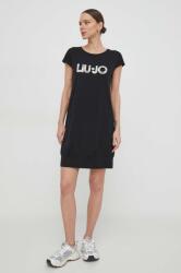 LIU JO rochie culoarea negru, mini, drept PPYH-SUD11K_99X