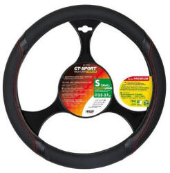 LAMPA Husa volan GT-SPORT, marimea S, 35-37 cm, negru, Lampa (LAM33132)