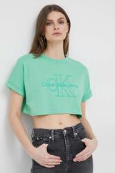 Calvin Klein Jeans tricou din bumbac culoarea verde PPYX-TSD134_77C (J20J221048.PPYX)