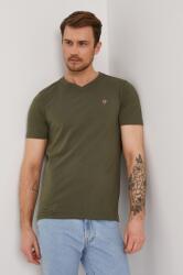 Aeronautica Militare Tricou bărbați, culoarea verde, material neted PPY8-TSM1Z1_87X