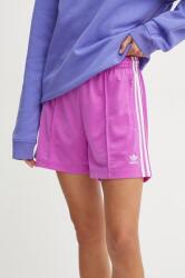 adidas Originals pantaloni scurti Firebird femei, culoarea violet, cu imprimeu, high waist, IY7208 9BYH-SZD06O_40X