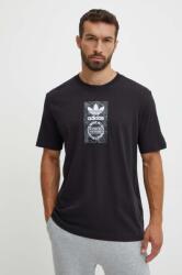 adidas Originals tricou din bumbac barbati, culoarea negru, cu imprimeu, IZ2516 9BYH-TSM0L9_99X