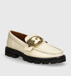 Kurt Geiger London mocasini de piele Mayfair Chunky Loafer femei, culoarea bej, cu toc plat, 573010109 9BYH-OBD03D_01X (573010109.WHITE)