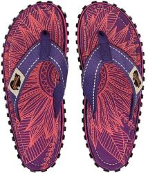 Gumbies slapi Islander femei, culoarea violet, cu toc plat MPYX-KLD010_45X